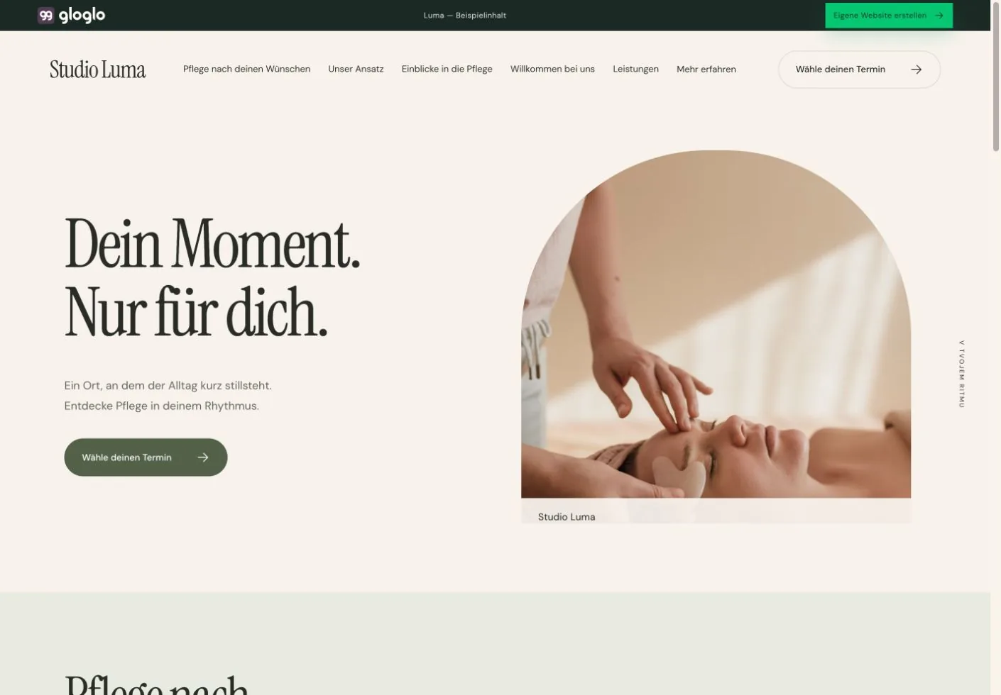 Vorschau der Vorlage Luma für Kosmetikstudios