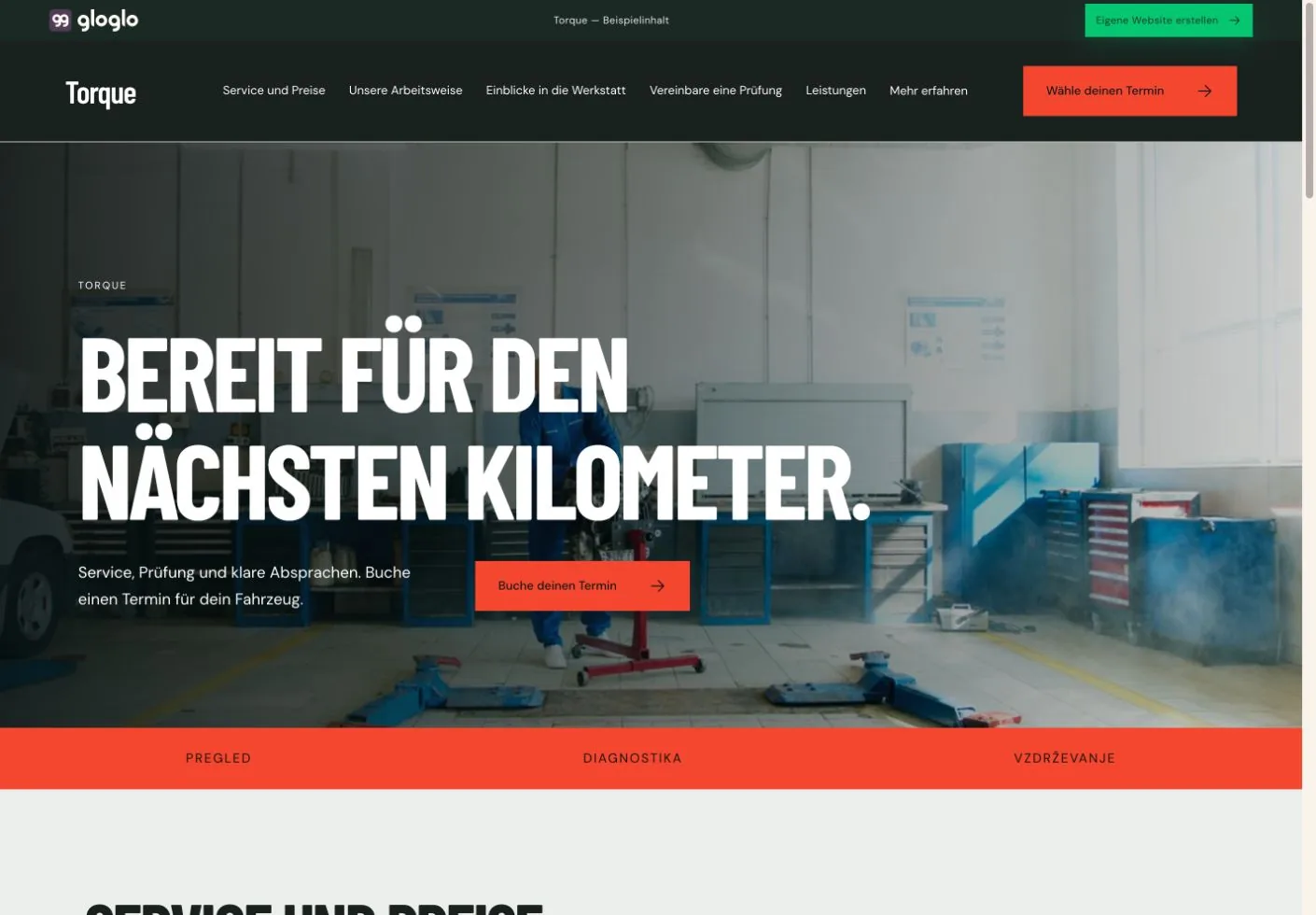 Vorschau der Vorlage Torque für Kfz-Werkstätten